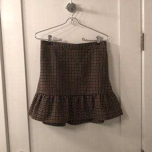 J. Crew plaid mini skirt